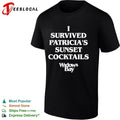 I Survived Patricia’s Sunset Cocktails Widow’s Bay T-shirt