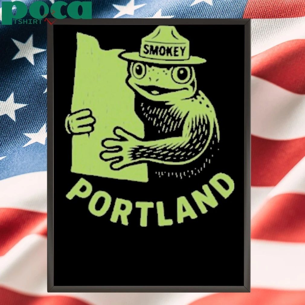Smokey Frog Portland Map T-shirt
