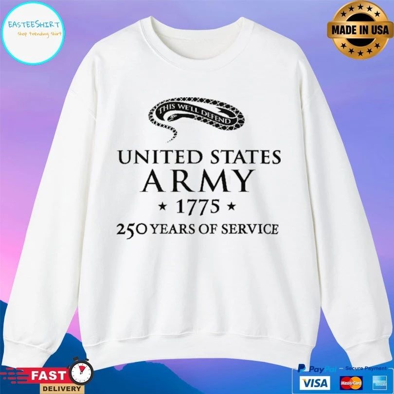 United States Army 250 Years Of Service 1775 T-shirt