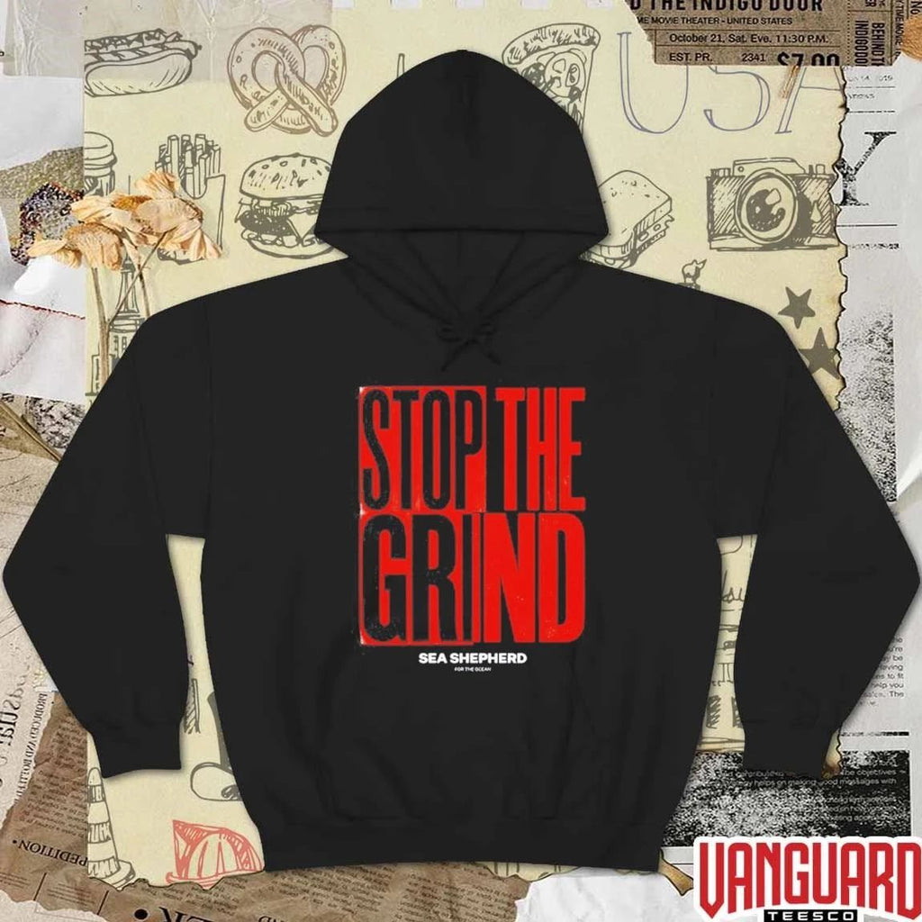 Sea Shepherd Stop the Grind For The Ocean t-shirt
