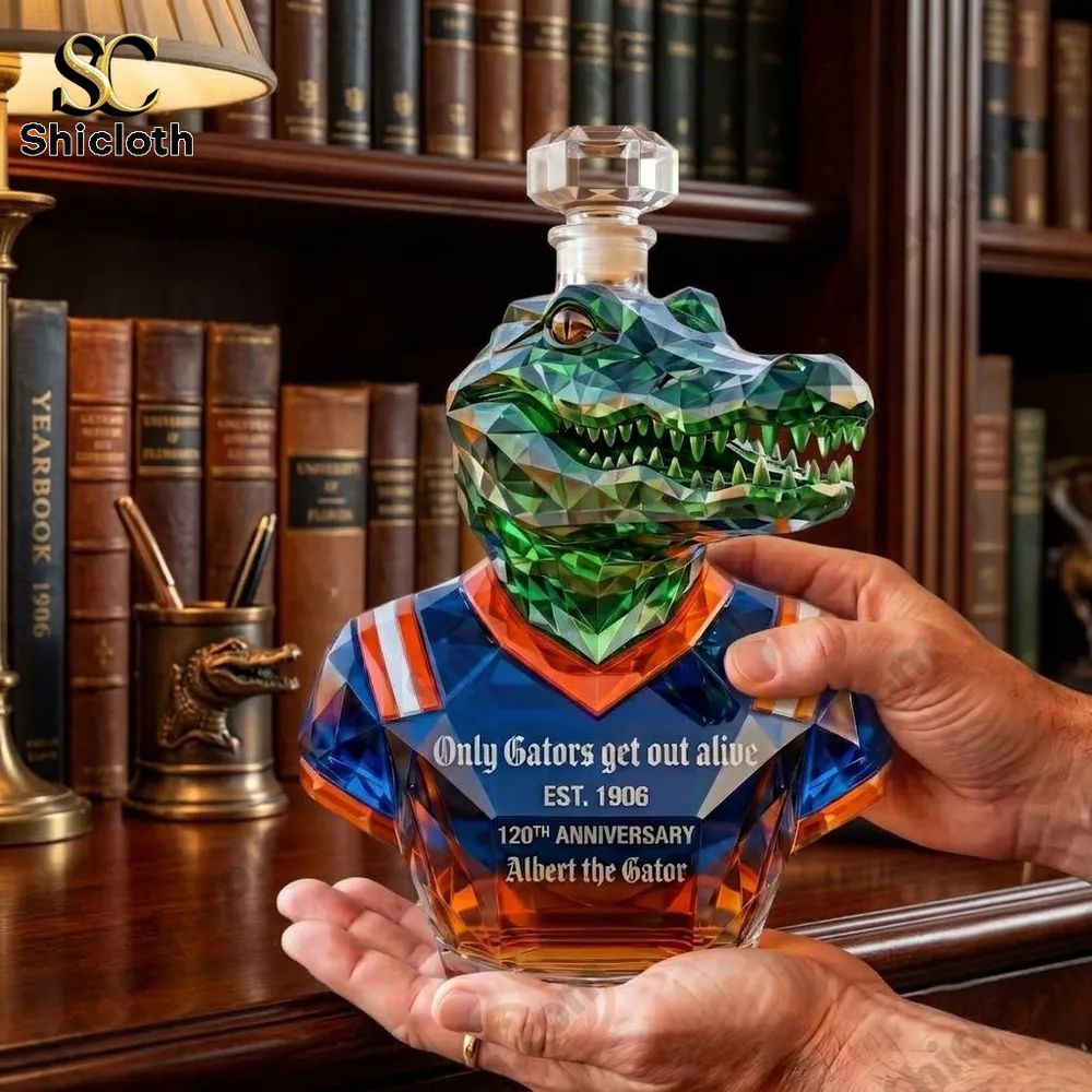 Albert The Gator 120th Anniversary Only Gators Get Out Alive Bottle