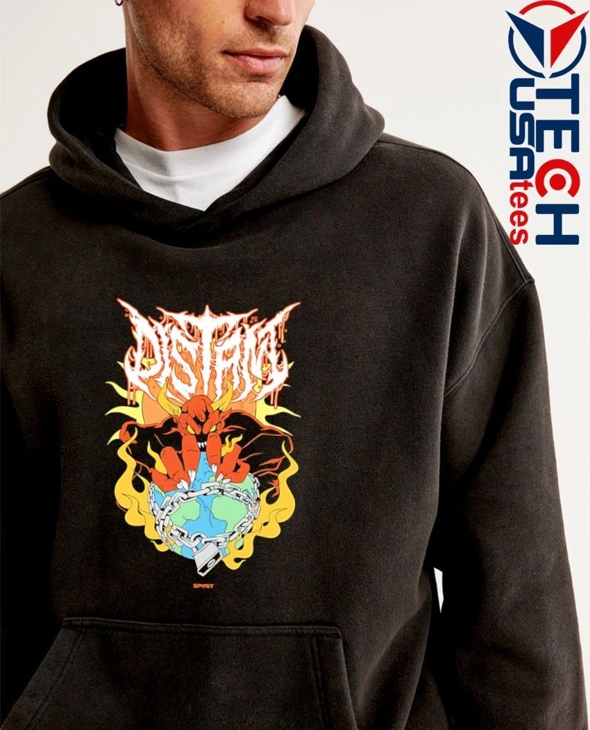 Distant locked in shirt