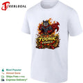 Toonk Comics Superhero Raccoon cartoon T-shirt