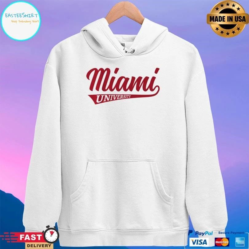Miami Oh Redhawks Basketball Miami University Classic Script T-shirts