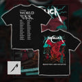Metallica M72 Europe Tour June 28 2026 Principality Stadium Cardiff Wales Shirt – Duchess Of Dark Red Dragon 72 Seasons Full Dates Pop-Up Store T-Shirt