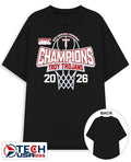 Troy Trojans 2026 Sun Belt Men’s Basketball Tournament Champions logo shirt