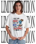 Smurf I dont think inside the box I dont think outside the box shirt
