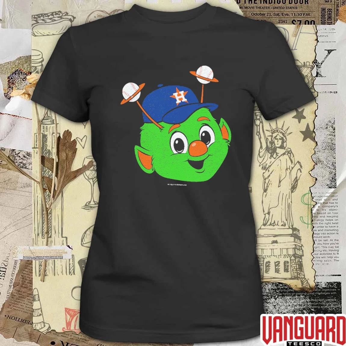 Houston Astros Mitchell And Ness Youth Big Face Mascot MLB Baseball t-shirt