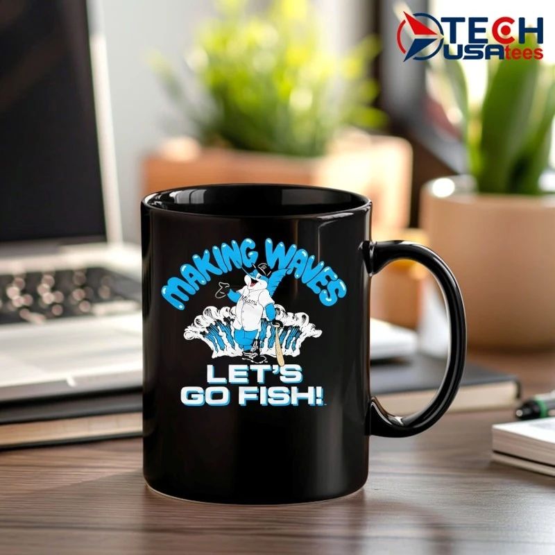 Miami Marlins Billy The Marlin let’s go fish mascot shirt by homage