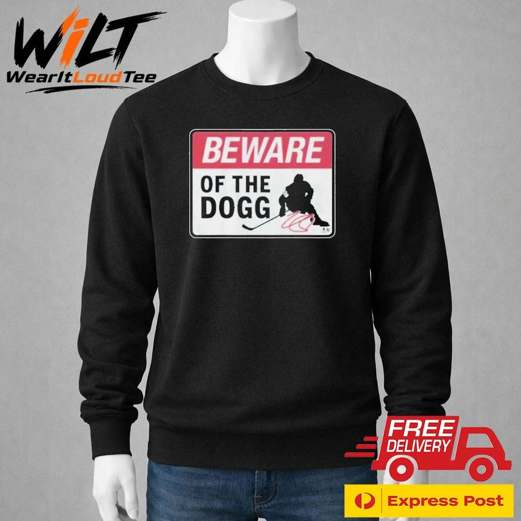 Nathan Mackinnon Beware Of The Dogg Sign Shirt
