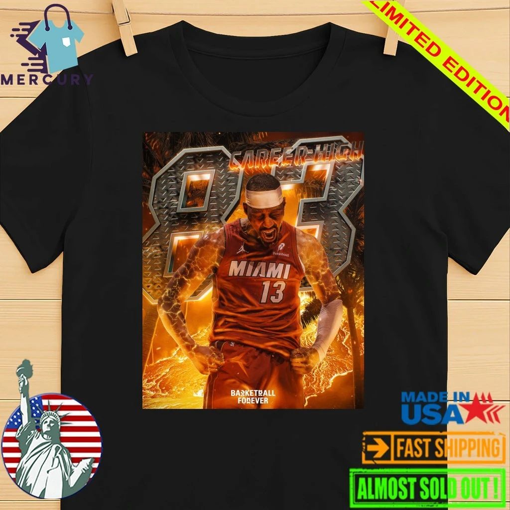 Bam Adebayo Miami Heat Goes Nuclear 83 Career High Second Most Points In NBA History Shirt