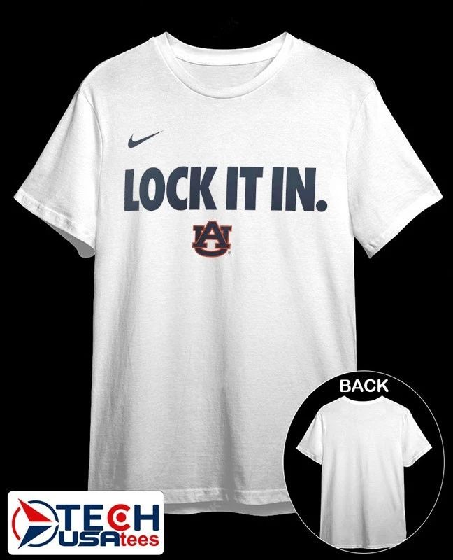 Lock it in Auburn Tigers 2026 On-Court Bench shirt