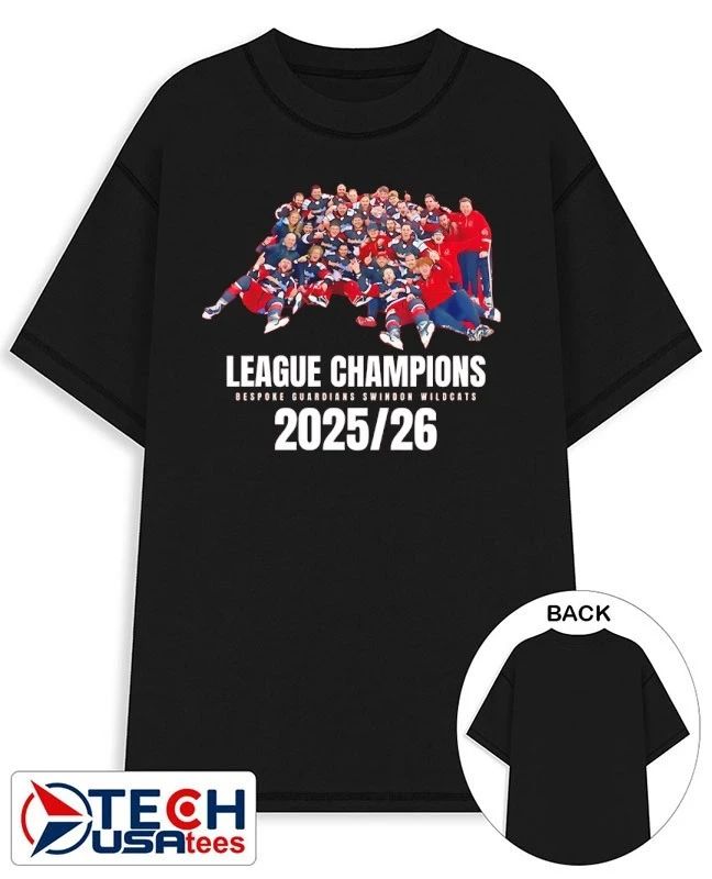 League Champions Bespoke Guardians Swindon Wildcats 2025-2026 shirt