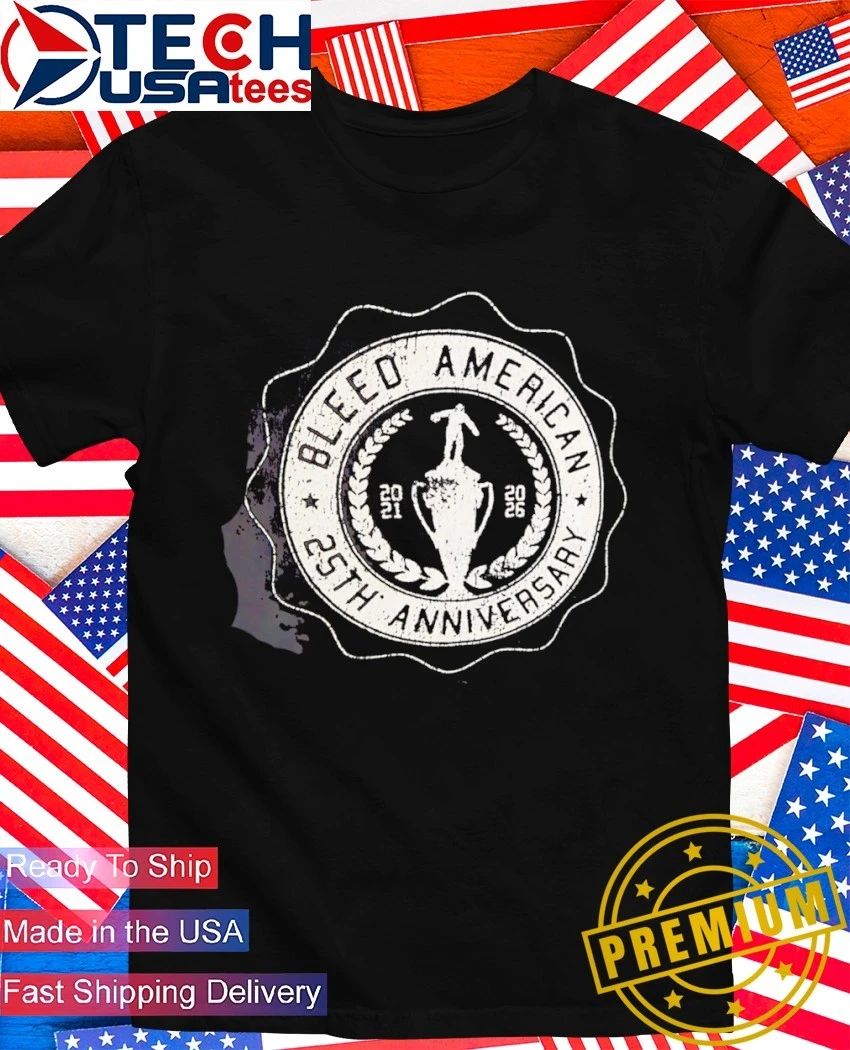 Bleed American 25th Anniversary 2021-2026 logo shirt