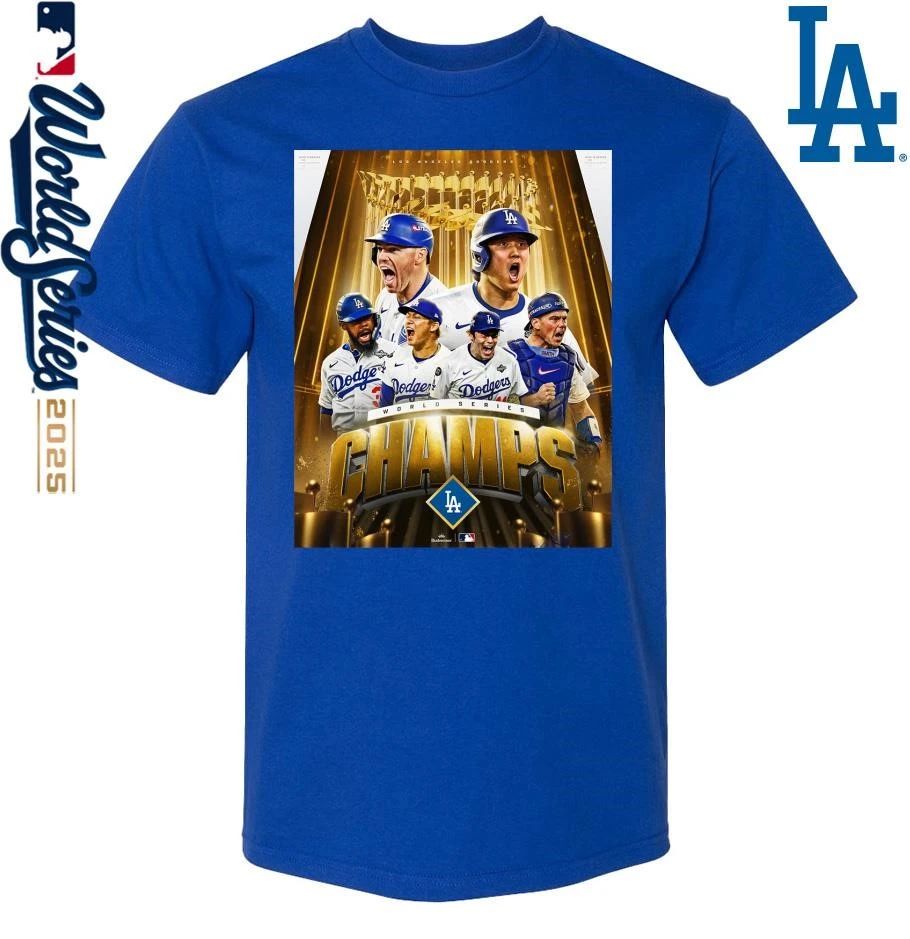 Los Angeles Dodgers 2025 World Series Champions Poster T-Shirt