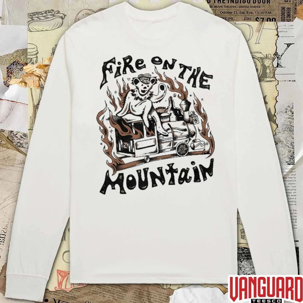 Grateful Dead Pop-Up Tees Poster Fire on the Mountain t-shirt