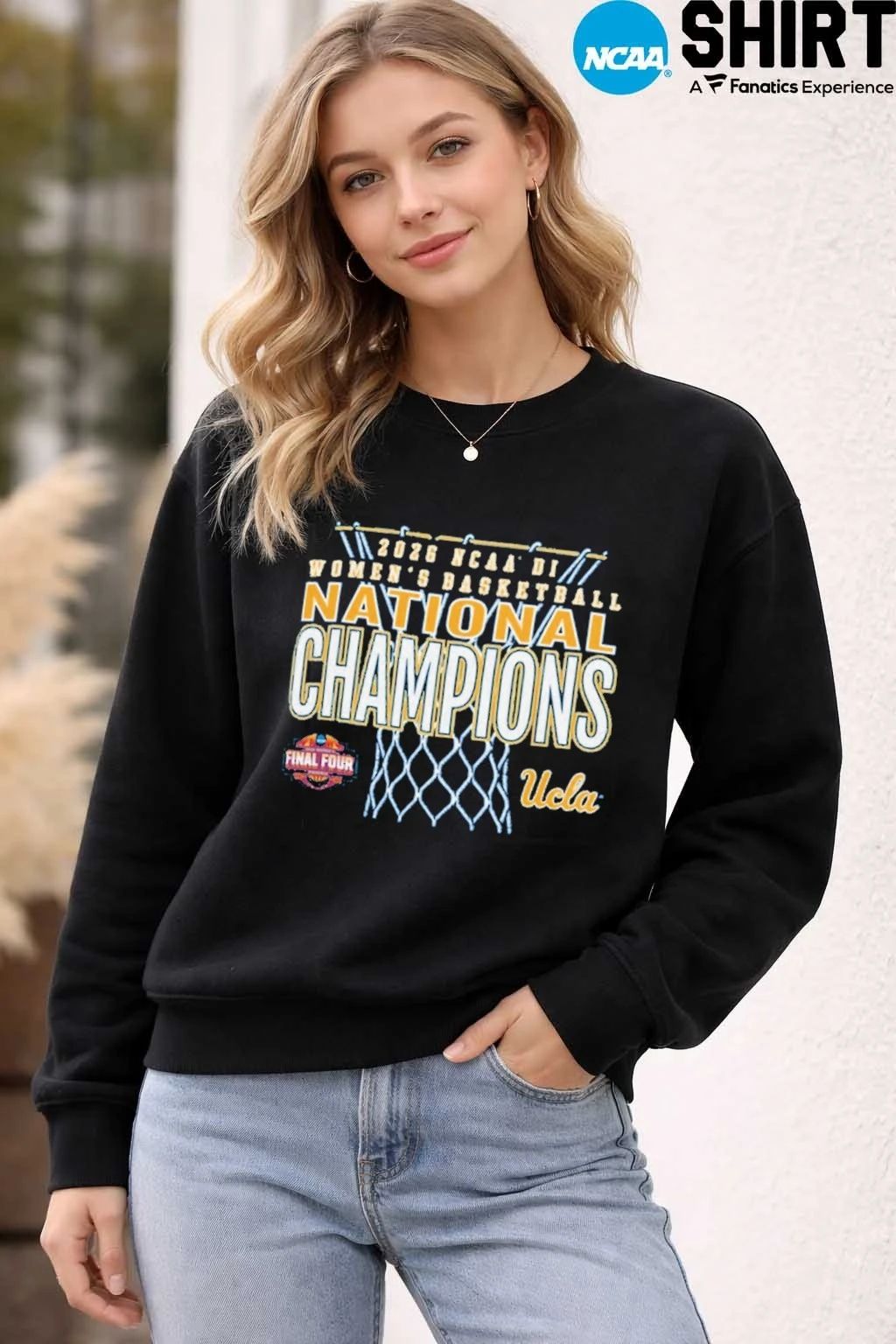 UCLA Bruins Champion 2026 NCAA Women’s Basketball National Champions Long Sleeve T-Shirt – Blue