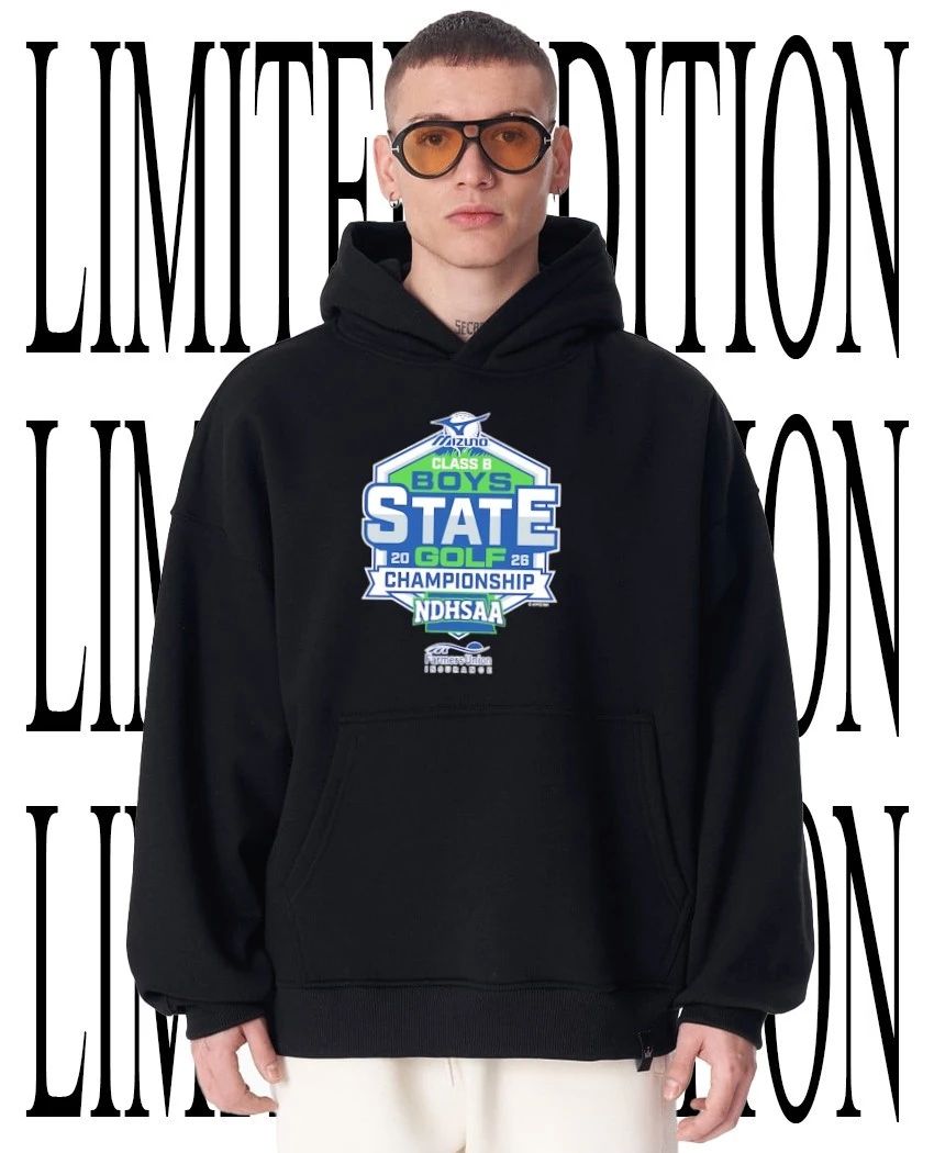 2026 NDHSAA Class B Boys Golf State Tournament logo shirt