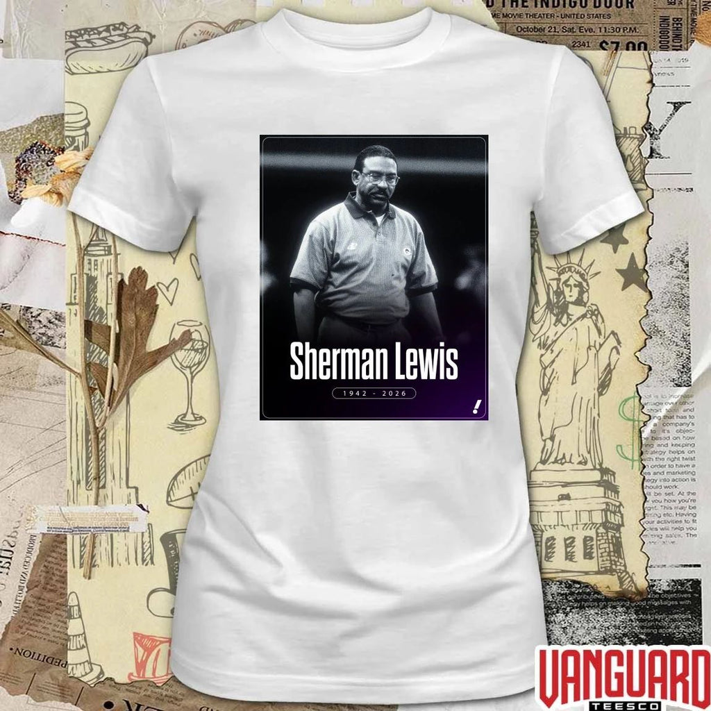 Sherman Lewis 1942 – 2026 Yahoo Sports Poster t-shirt