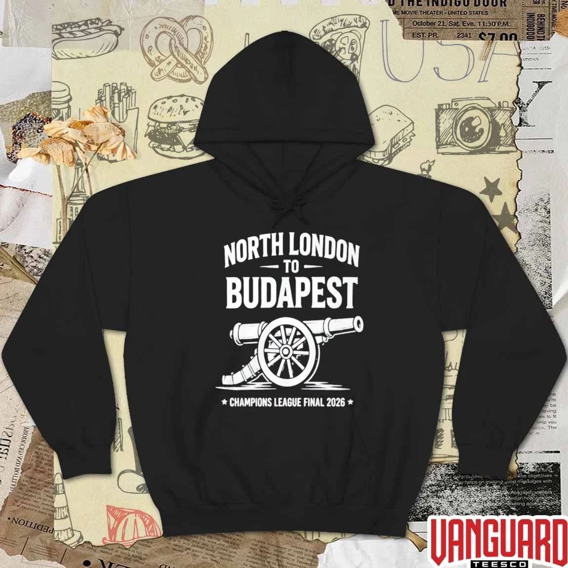 North London To Budapest Champions League Final 2026 t-shirt