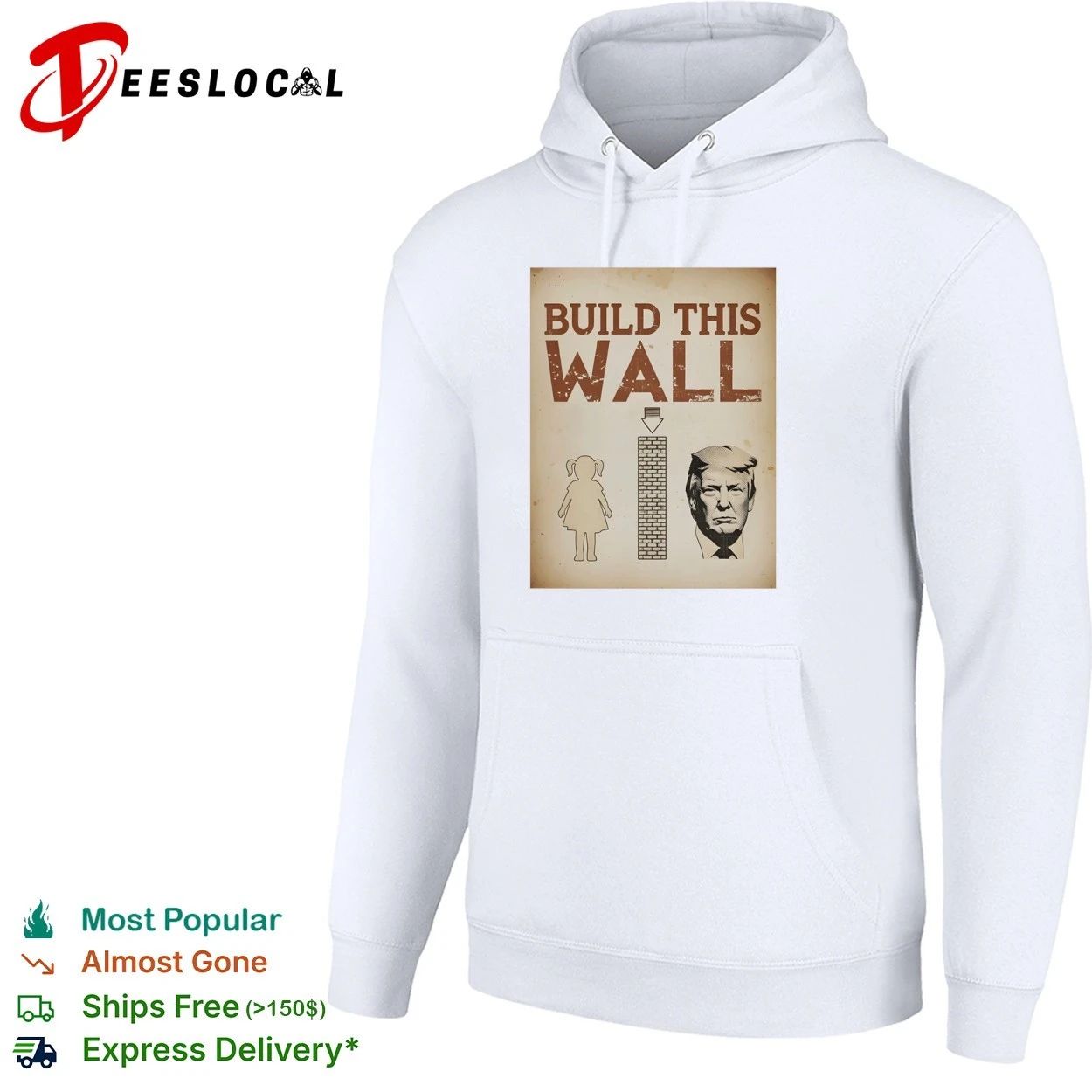Build This Wall Anti Trump Political Satire T-shirt