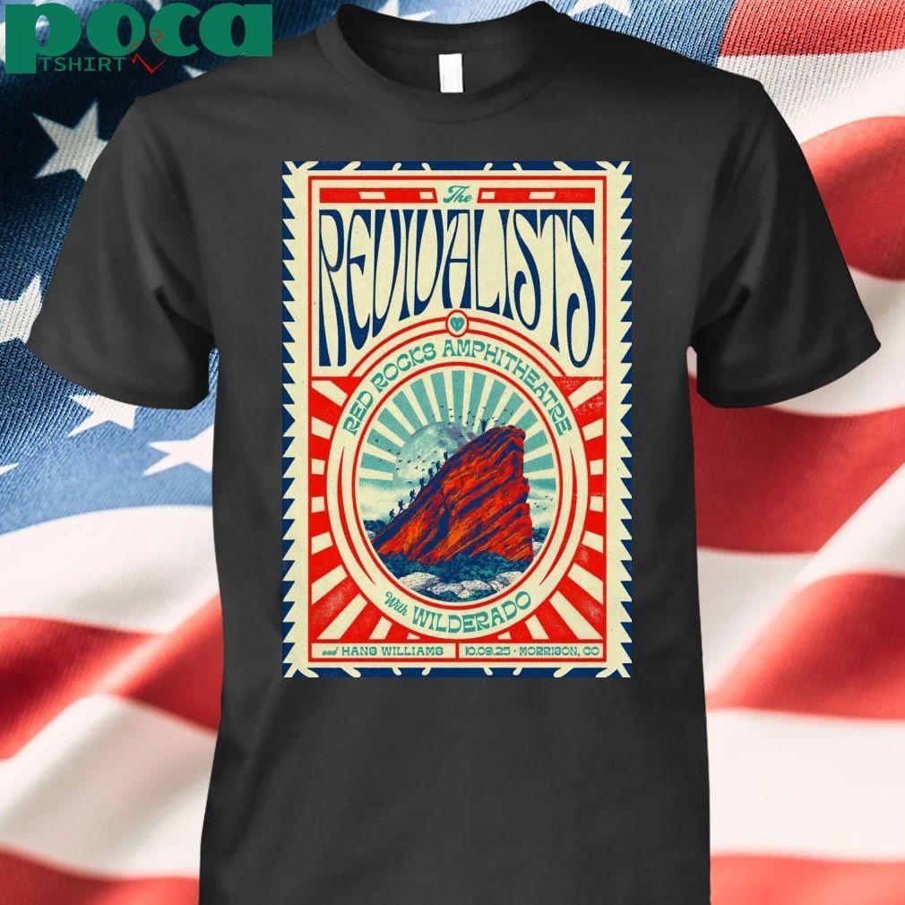 The Revivalists Oct 9 2025 Red Rocks in Morrison CO Poster T-shirt