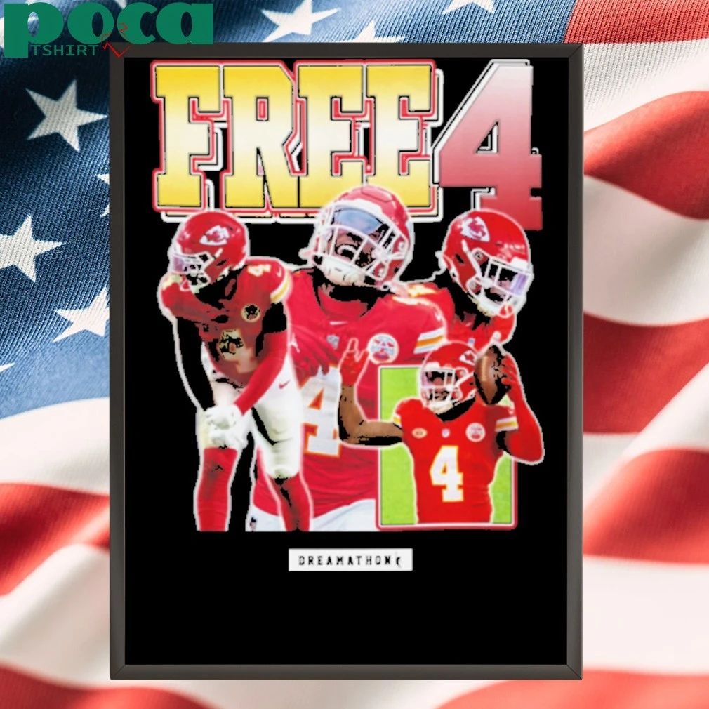 Travis Kelce Free 4 Rashee Rice T-shirt