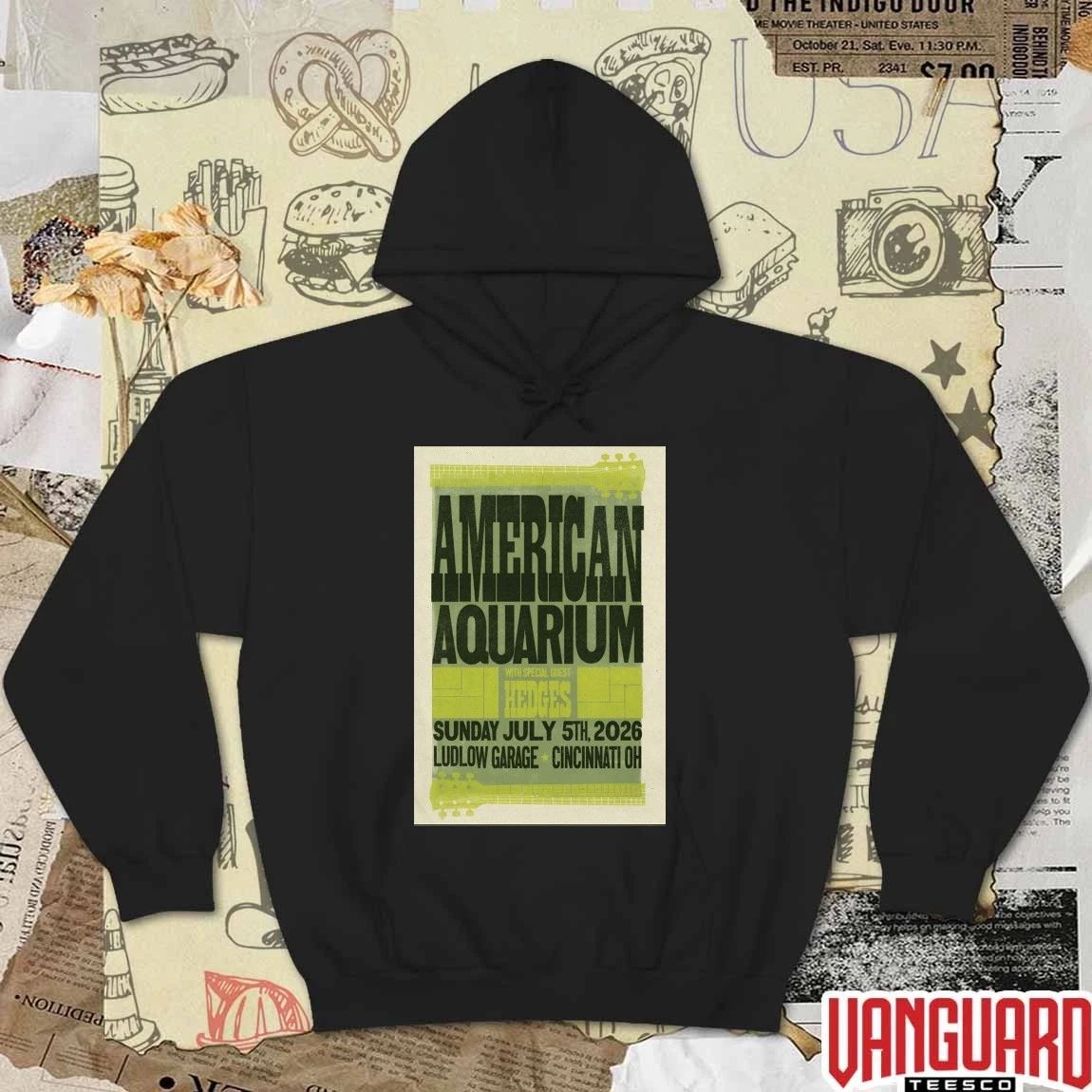 American Aquarium Ludlow Garage In Cincinnati OH On July 5 2026 Tour Poster t-shirt