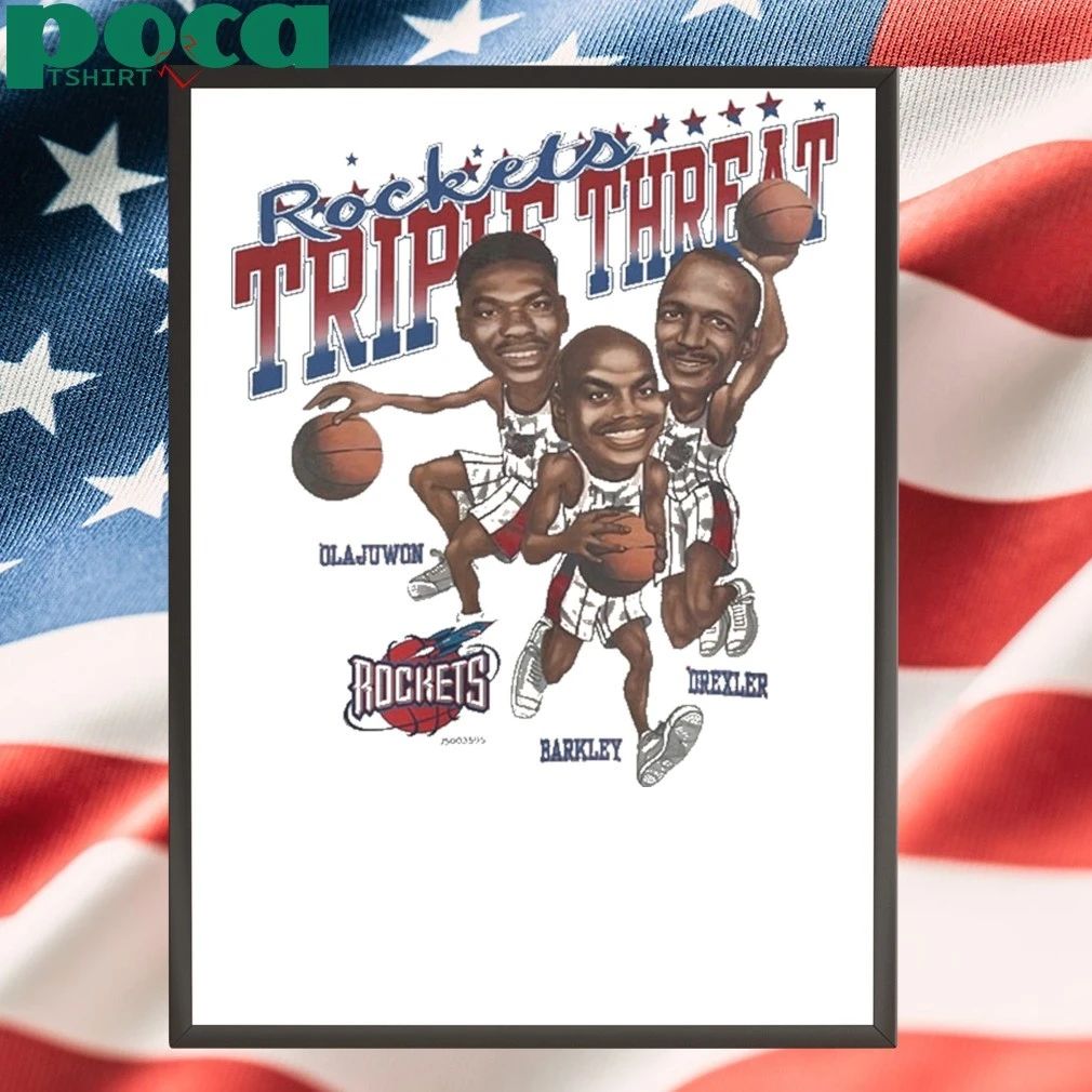 Vintage Houston Rockets Triple Threat Shirt