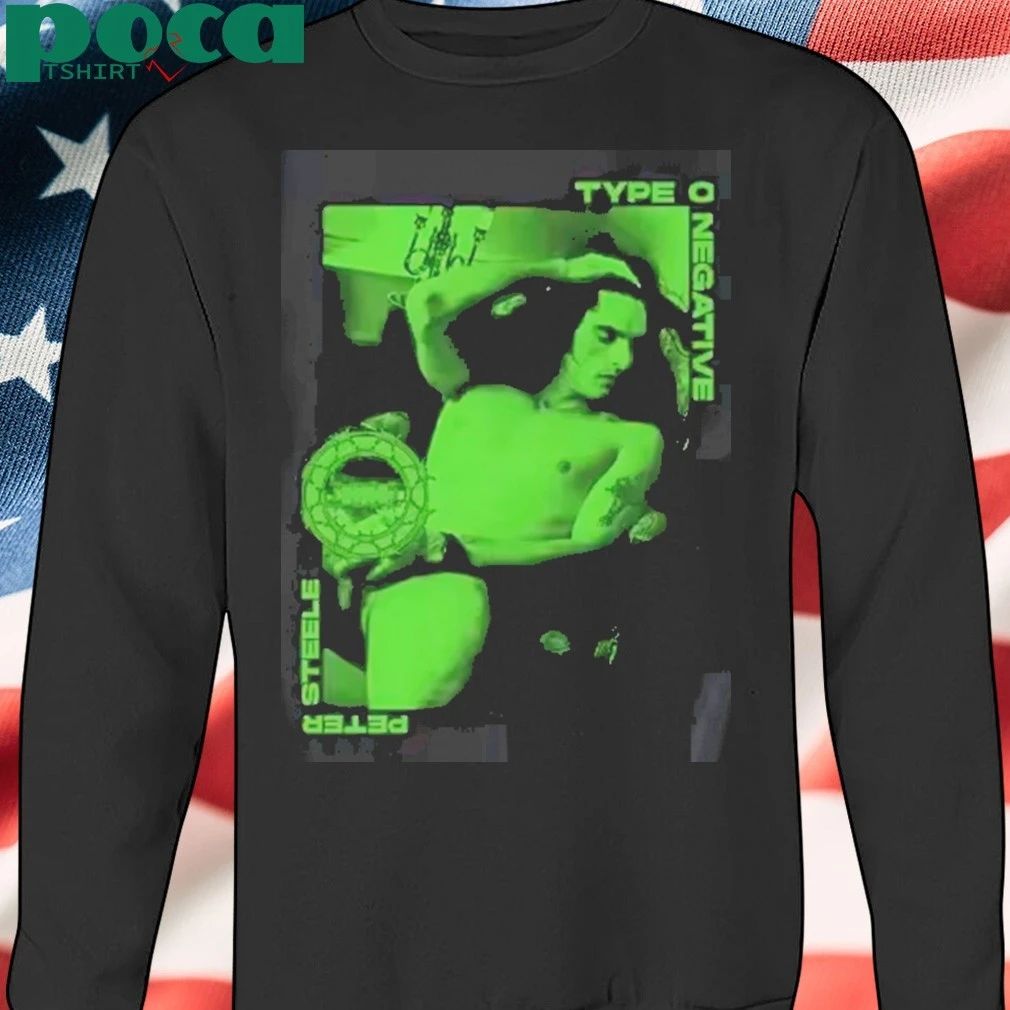 Type O Negative Peter Steele Green Graphic T Shirt Vintage Goth Band T-shirt