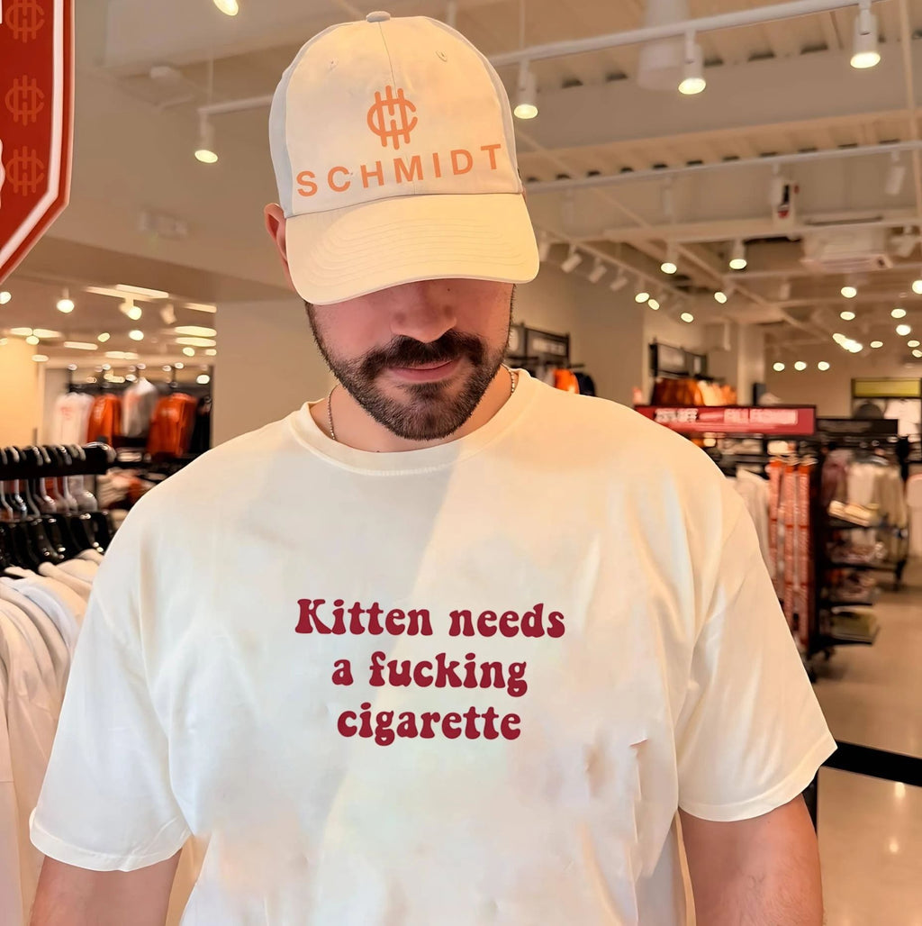 Kitten Needs a Fucking Cigarette funny cat shirt