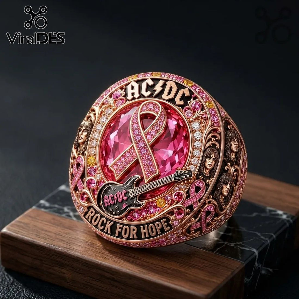 AC/DC Rock For Hope Breast Cancer Awareness Ring