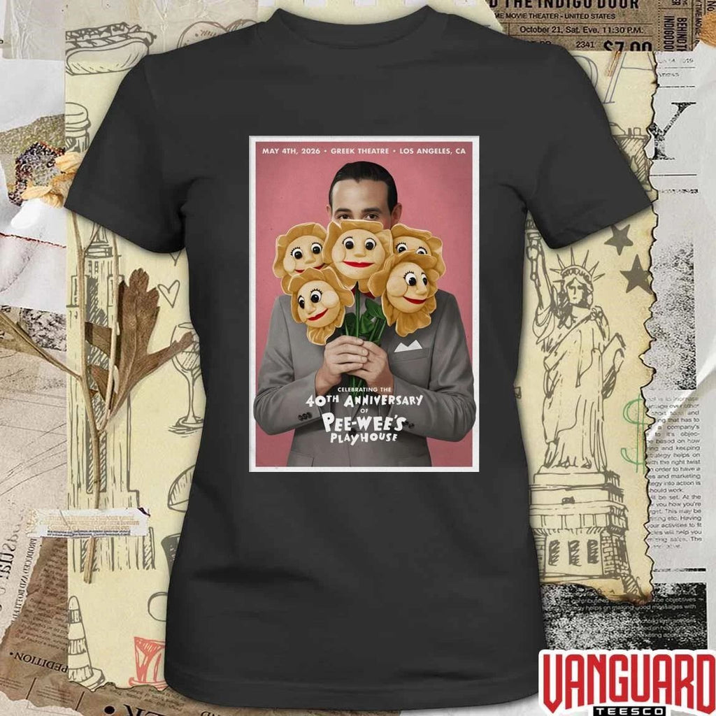 Pee-wee Herman Greek Theatre, Los Angeles CA May 4 2026 Poster t-shirt