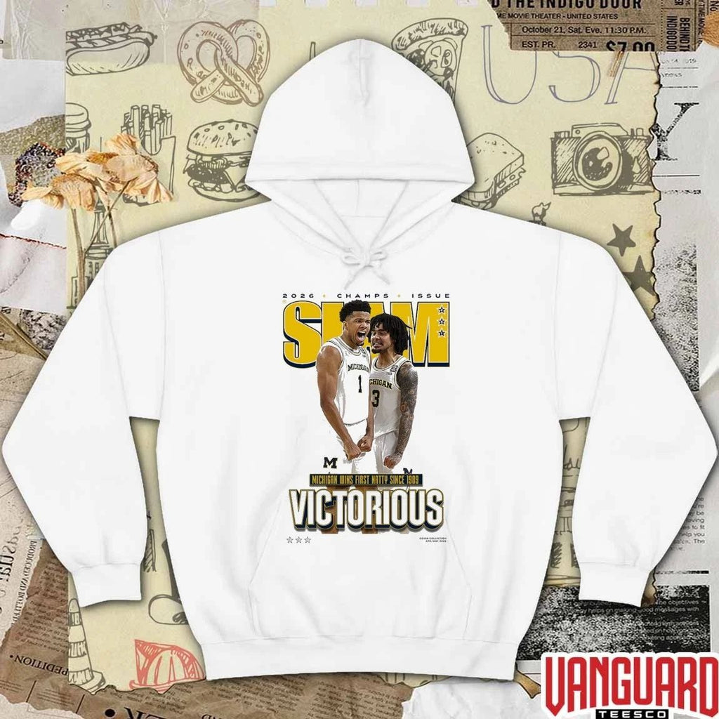 SLAM Cover – Michigan ’26 Men’s National Champions Michigan Wins First Natty Since 1989 Victorious t-shirt