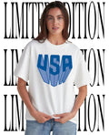 USA Superman Soccer logo shirt