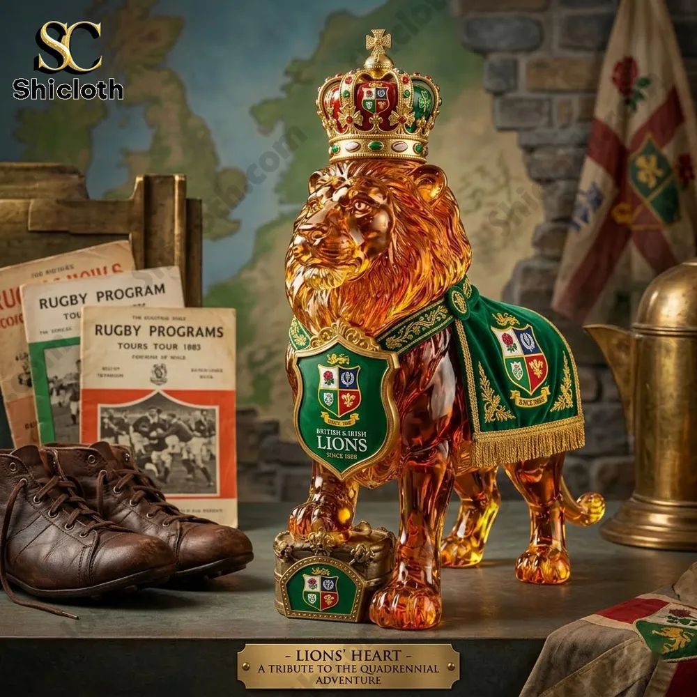 British & Irish Lions Crown Royal Whiskey Lion Bottle