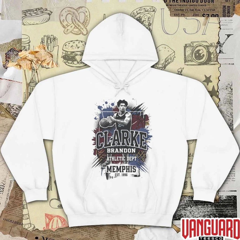 Brandon Clarke Athletic Dept Memphis Basketball Est 1996 t-shirt