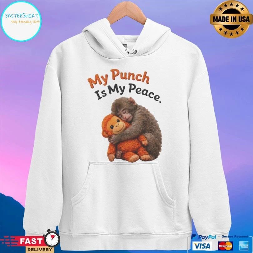 My Punch Is My Peace Viral Baby Monkey Punch 2026 T-shirts