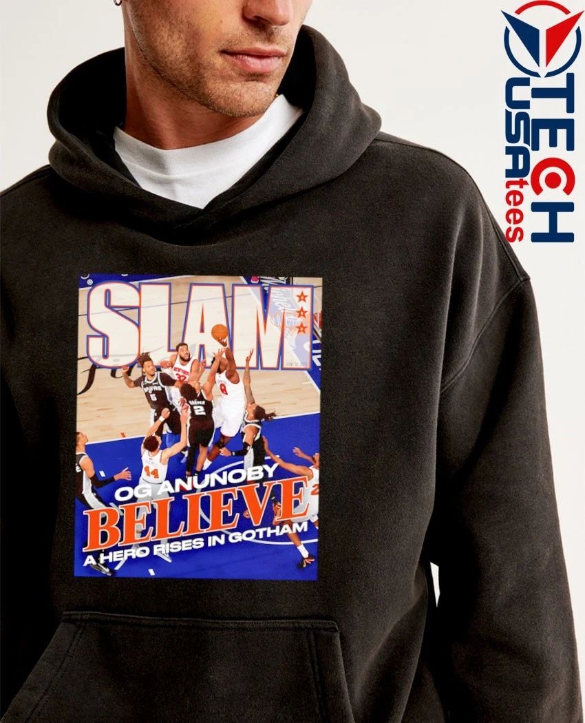 Slam NBA Finals OG Anunoby Believe a hero rises in gotham shirt