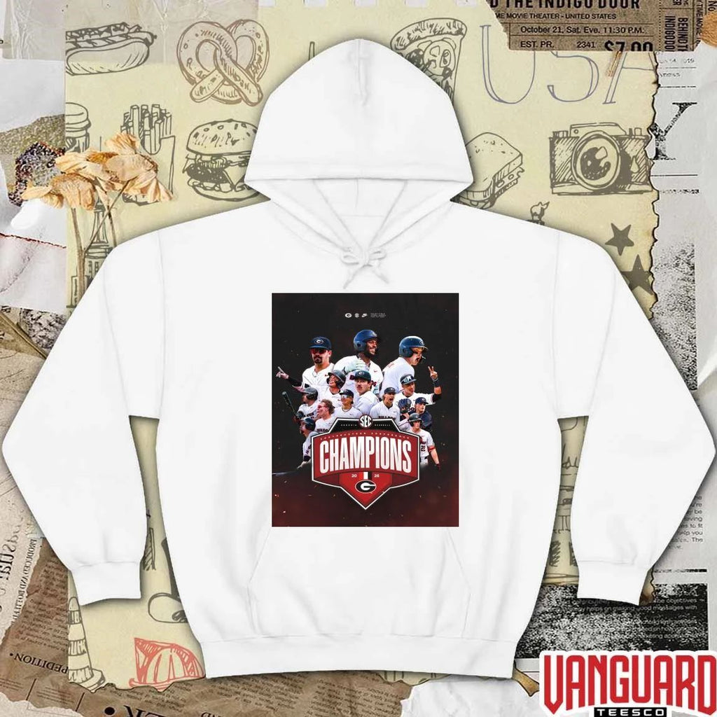 Georgia Bulldogs 2026 SEC Regular Season Championship Poster t-shirt