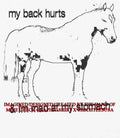 My back hurts and I’m mad at my stomach shirt