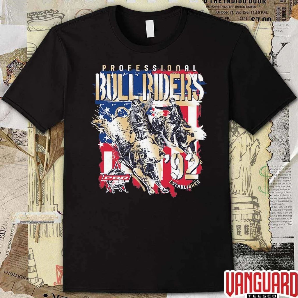 PBR Professional Bull Riders Established 1992 Patriotic t-shirt