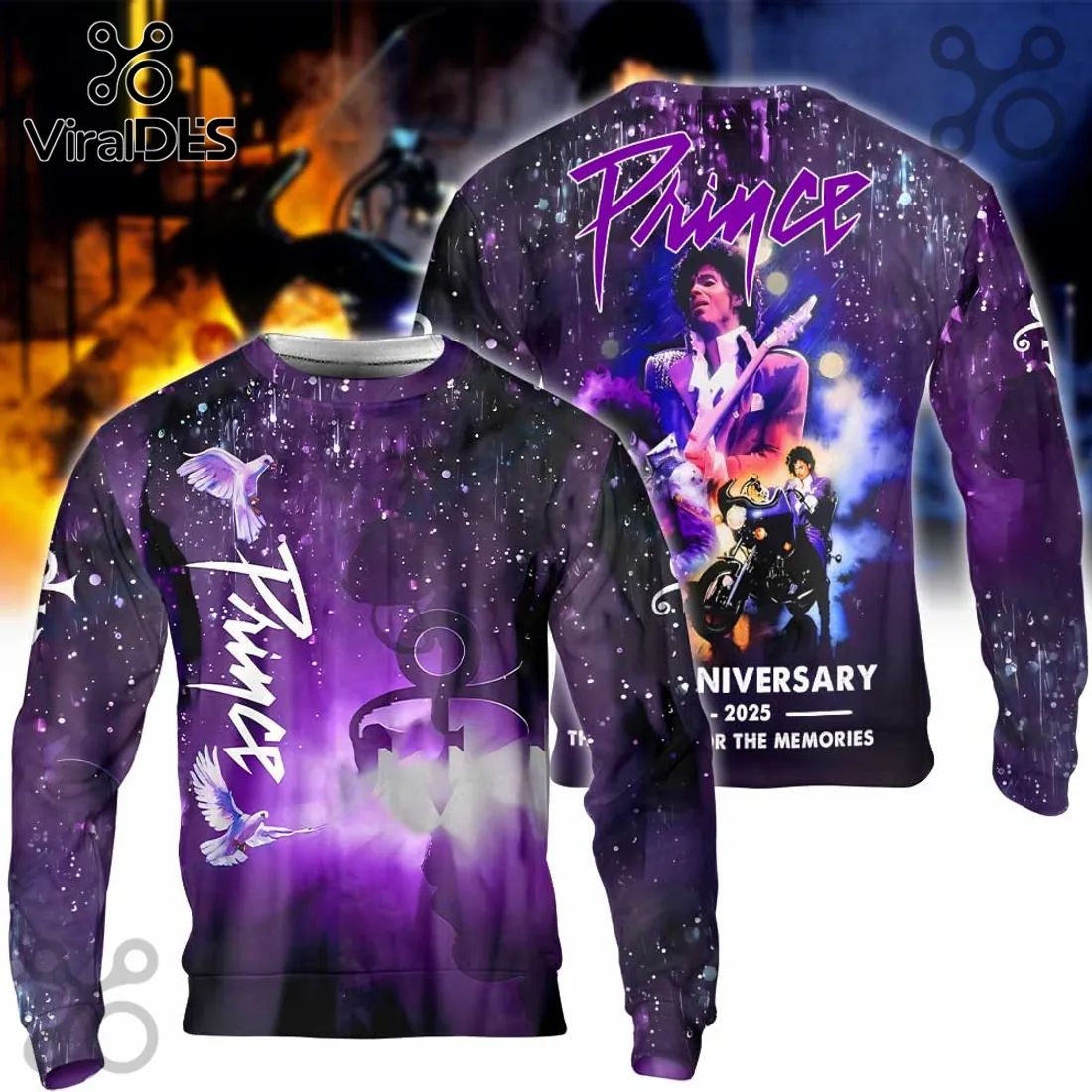 Prince 67th Anniversary Purple Pullover Hoodie