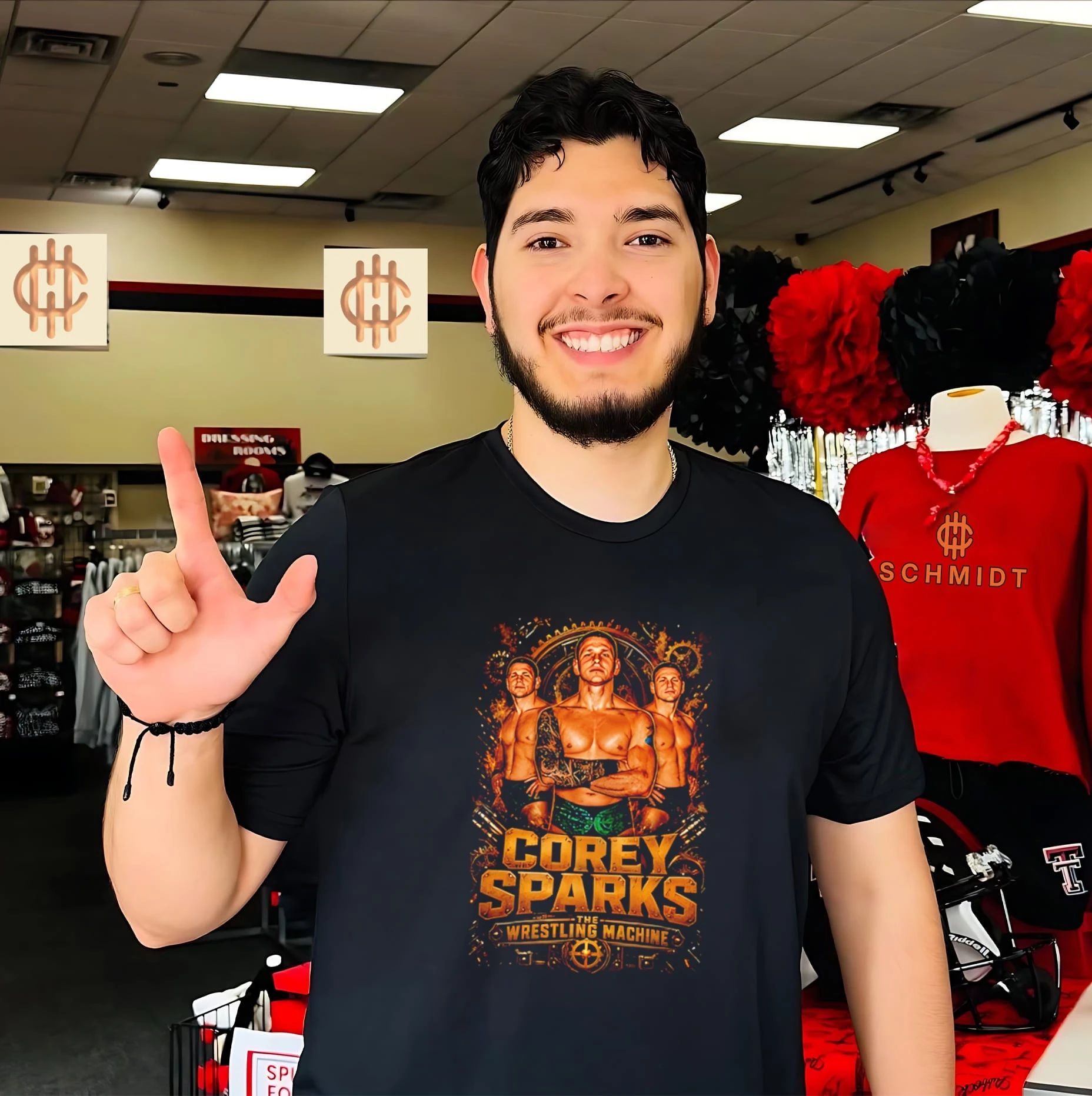 Corey Sparks wrestling machine vintage shirt