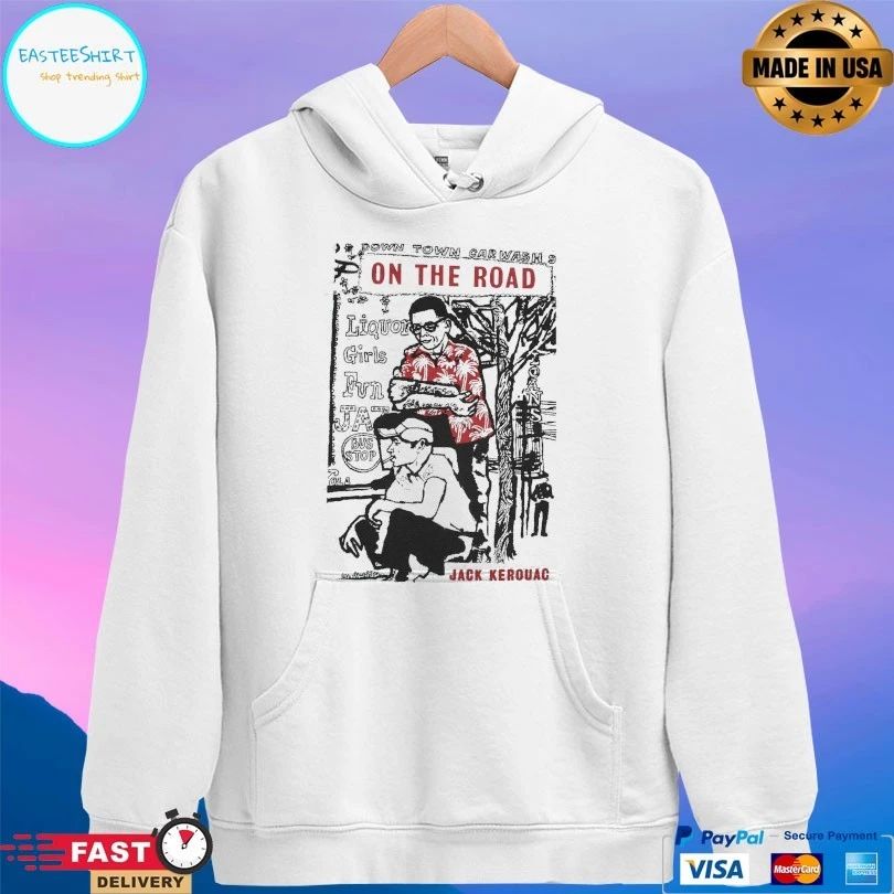 Down Town Car Wash 9 On The Road Liquor Girls Fun Jaz Bus Stop Jack Kerouac T-shirt