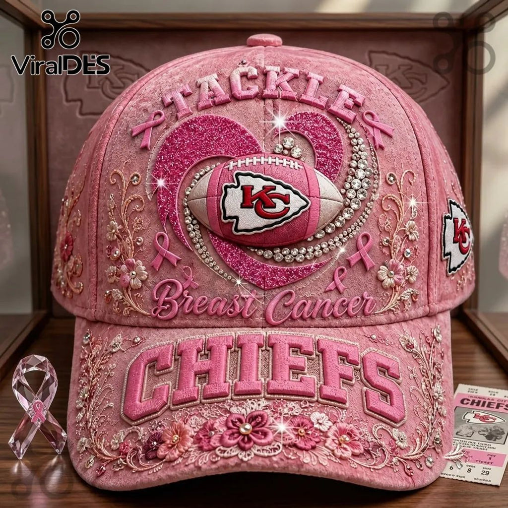Kansas City Chiefs Breast Cancer Awareness Embroidered Cap