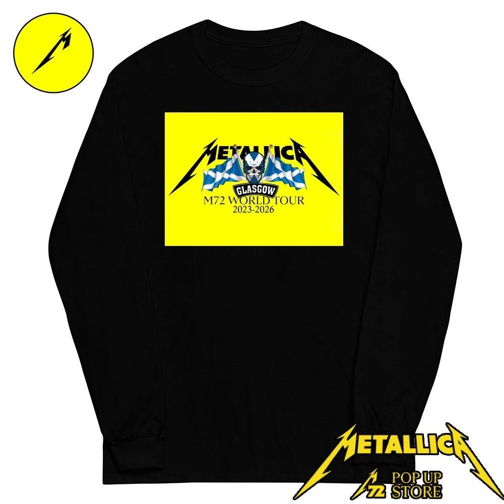 Metallica Pop-Up Store Glasgow T-Shirt – Metallica Glasgow Pop-Up Shop T-Shirt