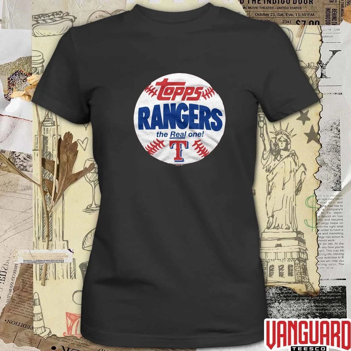 Texas Rangers MLB 2026 x Topps Baseball The Real One t-shirt