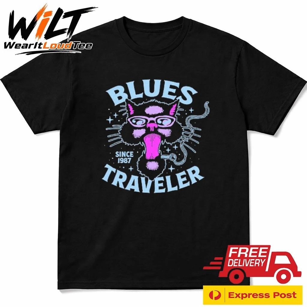 Blues Traveler Since ’87 Cat Logo Shirt