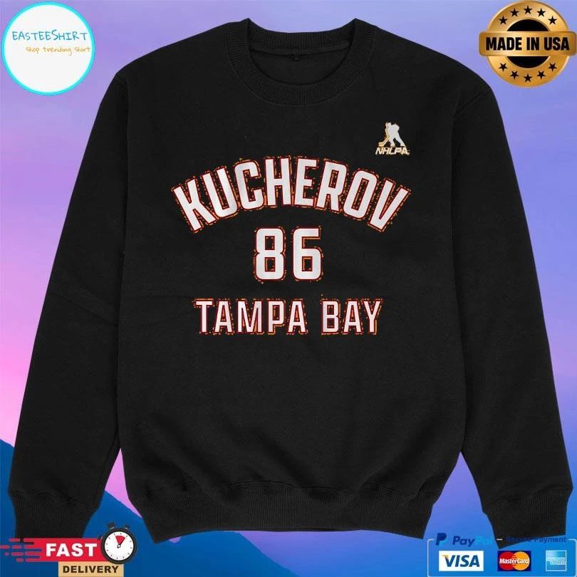 Nikita Kucherov Tampa Bay Lightning Creamsicle Name And Number T-shirts